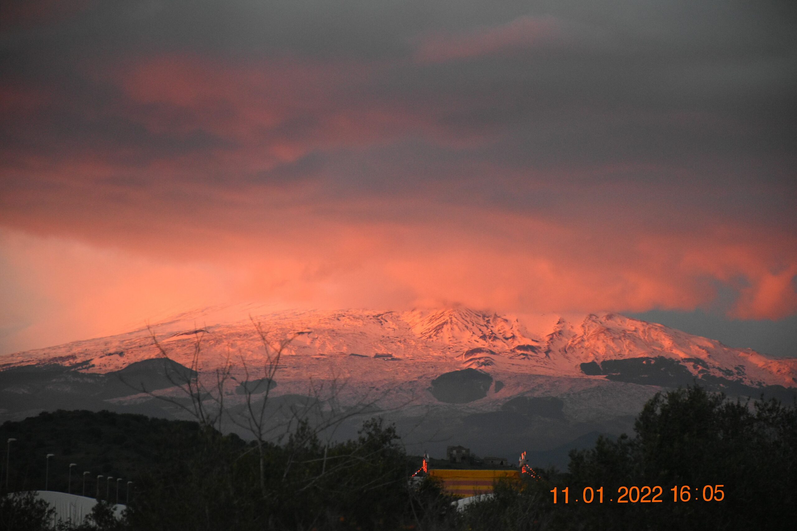 etna catania tramonto