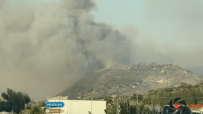 sicilia in fumo INCENDI SICILIA 22 SETTEMBRE 2023