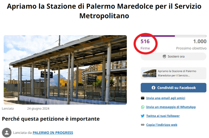 MAREDOLCE PETIZIONE