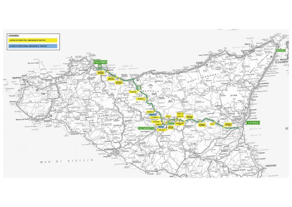A19 Lavori IN CORSO SETTEMBRE 24