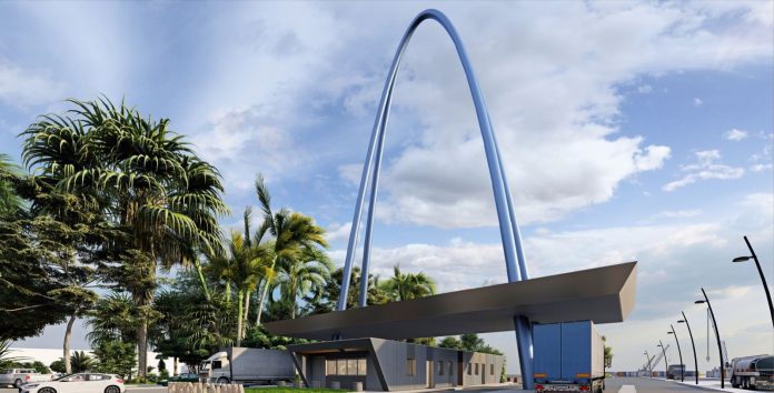 porto catania opere prp Rendering ingresso del nuovo varco sud porto catania opere prp