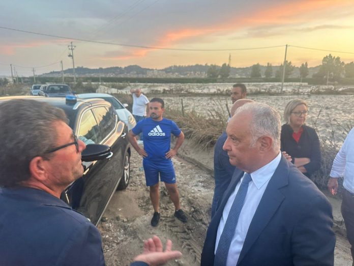 Sopralluogo Barbagallo licata maltempo