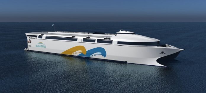 traghetto full electric Buquebus-Incat-catamarano-elettrico traghetto full electric Buquebus-Incat-catamarano-elettrico