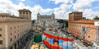 IL PROGETTO “MURALES” CAMBIA IL VOLTO AL CANTIERE DELLA STAZIONE VENEZIA DELLA METRO C DI ROMA STAZIONE VENEZIA MURALES