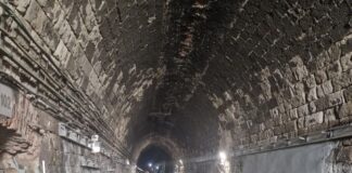 FERROVIA PALERMO-CATANIA, NELLA GALLERIA MARIANOPOLI PROSEGUE LA RICOSTRUZIONE DELL’ARCO ROVESCIO