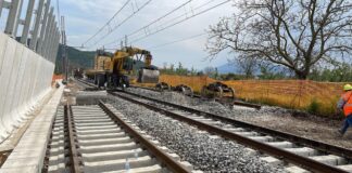 TELESE–VITULANO, COMPLETATI OLTRE 15 CHILOMETRI DI NUOVA LINEA FERROVIARIA